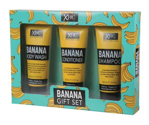 Xhc Banana Box Set 3 Pcs - Shampoo / Conditioner / Body Wash